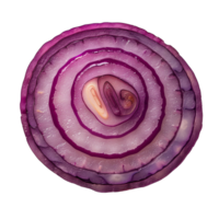 AI generated Onion slice Isolated on transparent background png