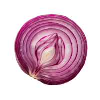 AI generated Onion slice Isolated on transparent background png