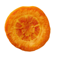 AI generated Carrot slice Isolated on transparent background png