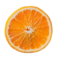 ai généré Orange tranche isolé sur transparent Contexte png