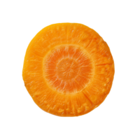 AI generated Carrot slice Isolated on transparent background png