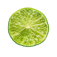 AI generated Lime slice Isolated on transparent background png