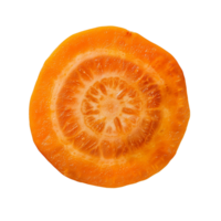 AI generated Carrot slice Isolated on transparent background png
