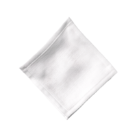 ai généré simple, élégant blanc carré serviette de table sur une nettoyer Contexte établi avec génératif ai png