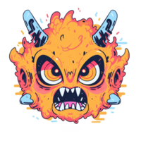 AI generated Cool Monster Illustrations for Shirts png