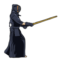 kendo professionista nel tradizionale Ingranaggio png