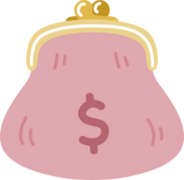 carino finanziario elemento scarabocchio cartone animato png