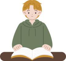people reading book cartoon character png