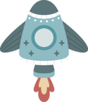 hand drawn rocket doodle cartoon illustration png