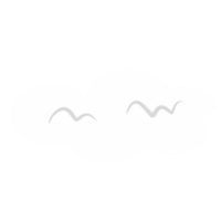 ilustración de nube de dibujos animados png