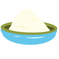 Bowl of cream cheese png