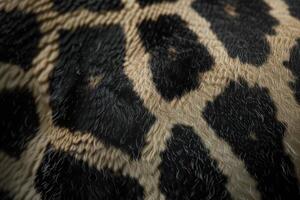 AI generated extreme macro shot of giraffe skin photo