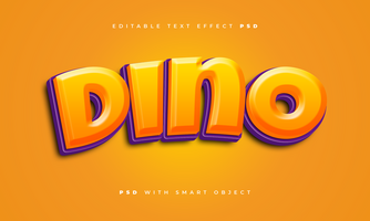 Dino-Text-Effekt psd