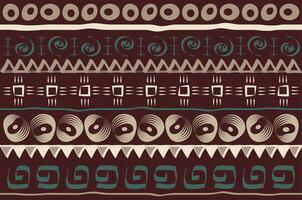 African Print fabric, Ethnic handmade ornament for your design, tribal pattern motifs geometric element. Vector background texture, afro textile Ankara fashion style. Pareo wrap dress, carpet batik