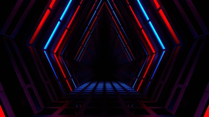 Red Neon Background Stock Video Footage for Free Download