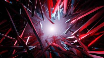 Red and Light Blue Apocalyptics Shards Background VJ Loop video