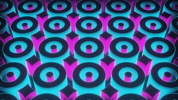 Cyan and Pink Hypnotic Abstract Background VJ Loop video