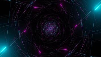 Pink and Cyan Hexagonal Web Background VJ Loop video