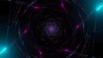 Pink and Cyan Hexagonal Web Background VJ Loop video