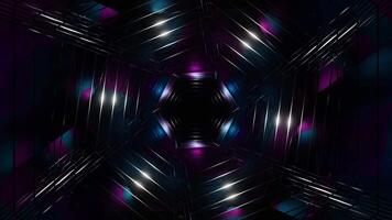 Cyan and Pink Hexagonal Mesh Tunnel Background VJ Loop video