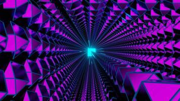 Pink and Cyan Circular Descent Background VJ Loop video