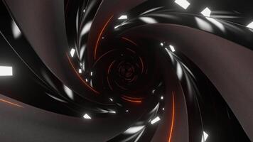 Weiß und Orange Innerhalb Spiral- schwarz Loch Hintergrund vj Schleife video