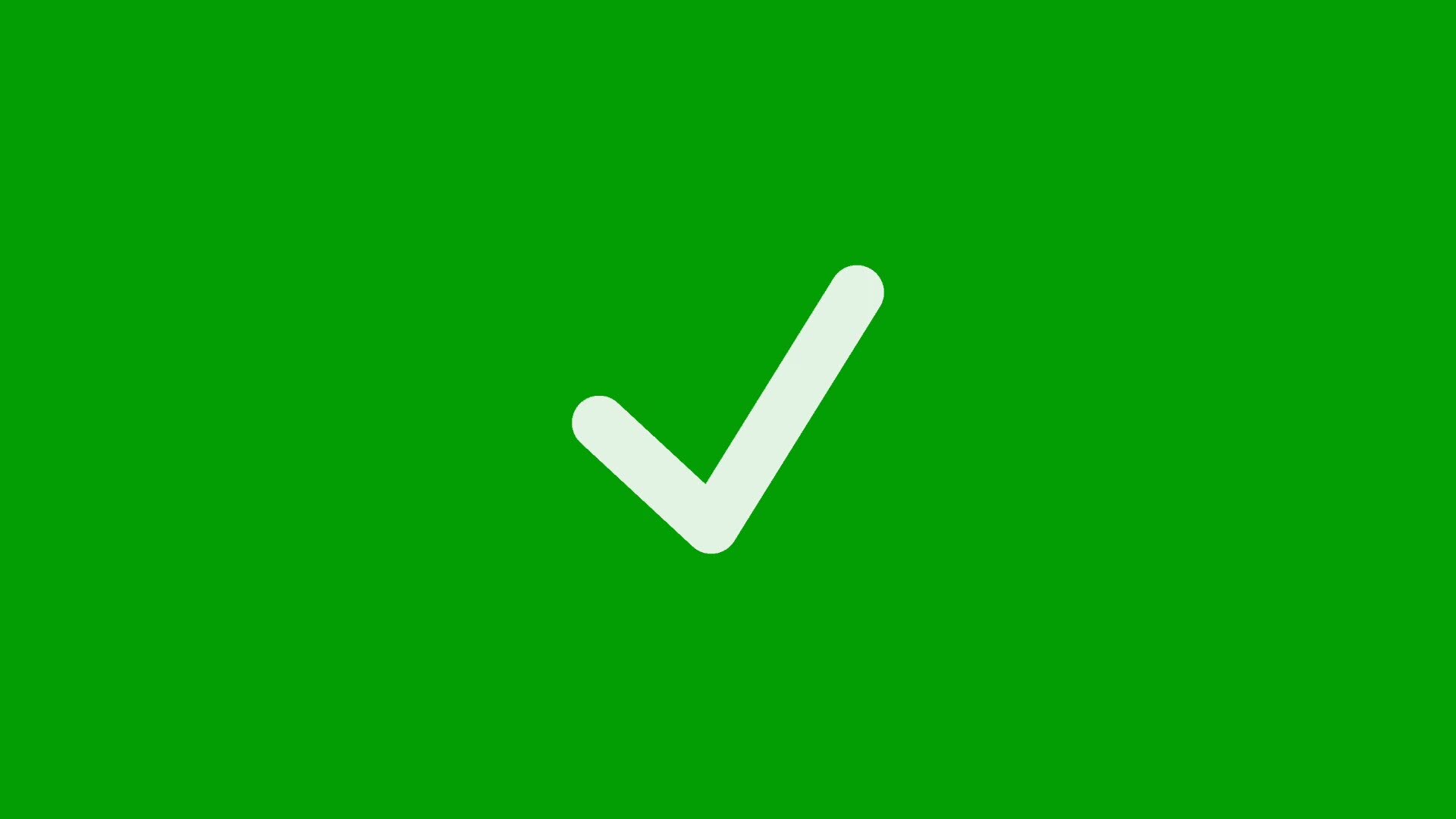 Check mark animation with green screen 39670620 Stock Video at Vecteezy