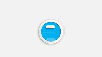 Animation colorful blank shape for design infographic time line templates on gray background. video