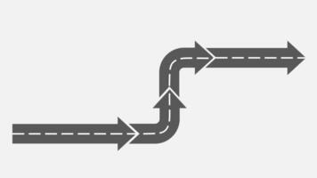 animação colorida em branco forma para Projeto infográfico Tempo linha modelos em cinzento fundo. video