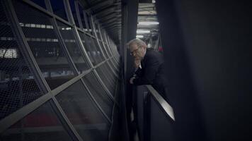 Portrait of Mature Senior Ceo Businessman Manager in Business Suit video