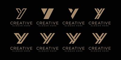 set of Letter y vector Logo Template Illustration Design