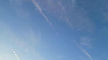 High Angle View of Dramatic Sky and Clouds over England During Sunset video