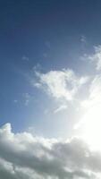 High Angle Wide Panoramic View of Rain Clouds over England video