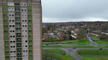 Most Beautiful High Angle Footage of Downtown and City Centre of Stevenage City of England United Kingdom. Feb 23rd, 2024 video