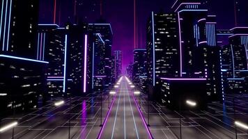 Metaverse city concept video