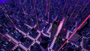 Metaverse city concept video