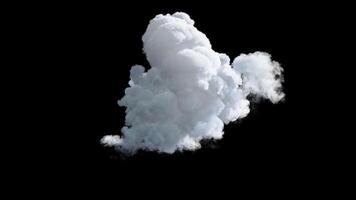 Cloud cumulonimbus animation concept. 3d render video