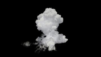 Cloud cumulonimbus animation concept. 3d render video