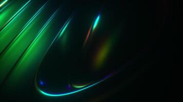 écoulement de futuriste iridescent foncé formes toile de fond video