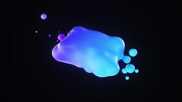 Gradient Metaball Flowing Shapes Background Loop video