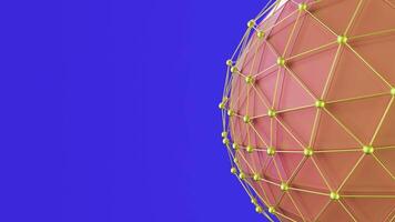 Geometric Rotating Sphere Simple Motion Design Background Loop video