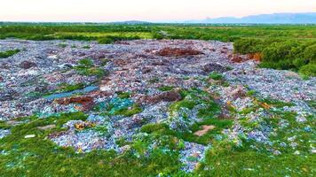 Garbage Dump - Aerial View By a Drone Forwards video