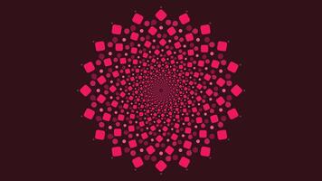 Abstract spiral vortex pink color minimalist background. vector