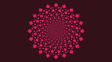 Abstract spiral vortex pink color minimalist background. vector