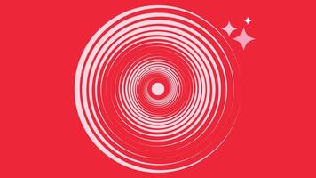 Abstract spiral dotted vortex style urgency red pink color background. vector