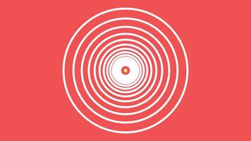 Abstract spiral simple vortex style urgency background in red color. vector