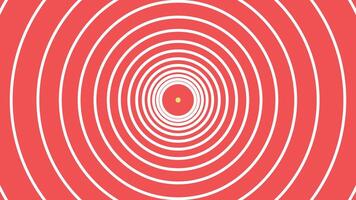 Abstract spiral simple vortex style urgency background in red color. vector
