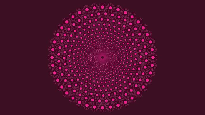 Abstract spiral women's day themed dotted vortex style background.