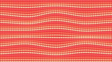 Abstract data flowing wavy line background in red. vector