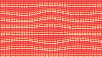 Abstract data flowing wavy line background in red. vector